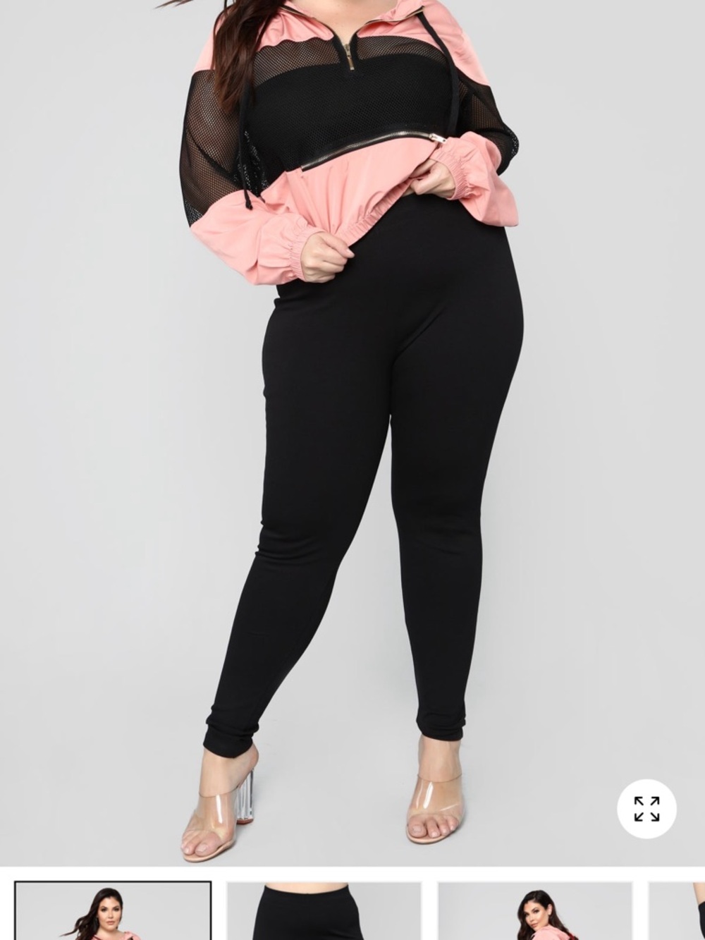 Plus Size High-Waist Black Ponte Leggings XL